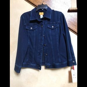 NWT Ruby Red Blue Jean Jacket